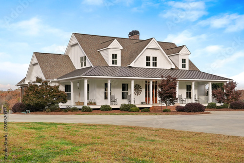 фотографія front elevation farmhouse