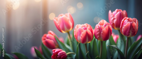 Colorful spring flowers tulips © AlenKadr