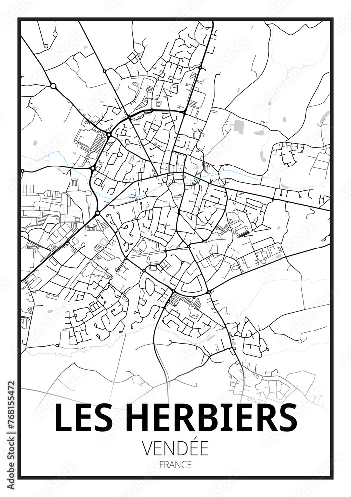 Naklejka premium Les Herbiers, Vendée