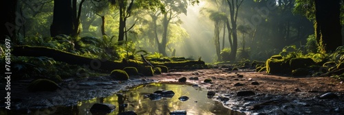 Lake's Early Morning Serenity