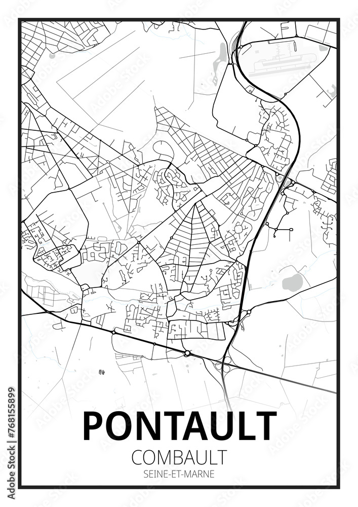 Naklejka premium Pontault-Combault, Seine-et-Marne
