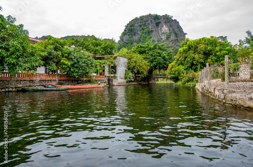 Ninh Binh Province - Vietnam. December 06, 2015. South of Hanoi, Ninh Binh province is blessed with natural beauty, cultural sights and the Cuc Phuong National Park, Vietnam.