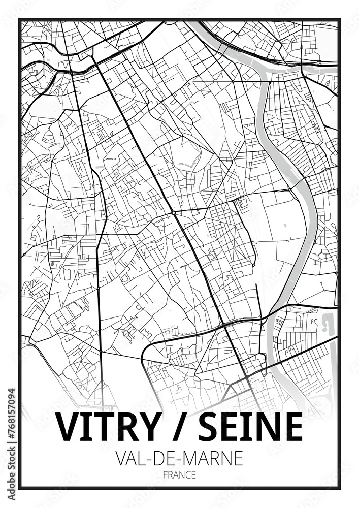 Naklejka premium Vitry-sur-Seine, Val-de-Marne