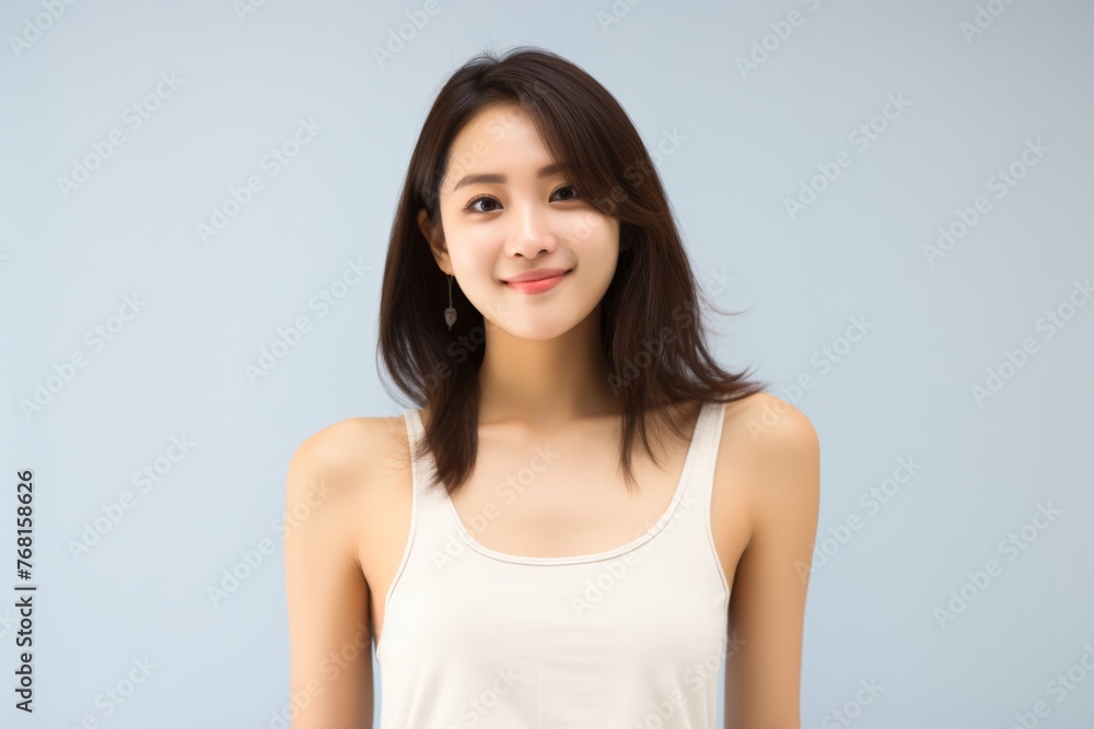 Digital Drawing and painting of chilling woman cartoon image. Good shape woman wearing fit clothes. Generative AI. Digital Drawing and painting of chilling woman cartoon image. Good shape woman wearing fit clothes. Generative AI.