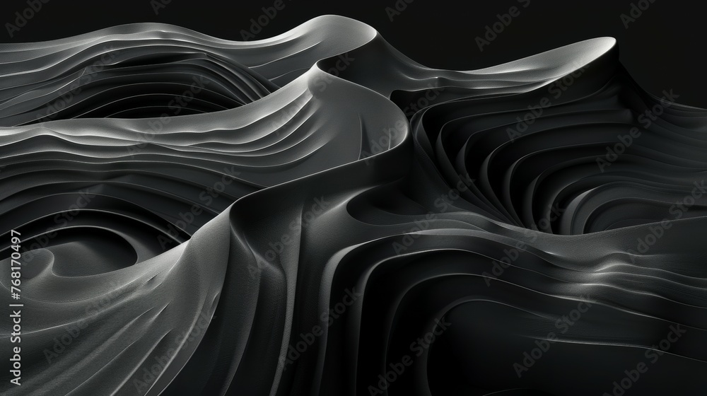 abstract smooth black background-closeup texture black color
