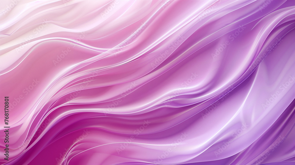 Fluid Abstract Waves, Pink and White Gradient, Elegant Silk Fabric Design with Copy Space Fluid Abstract Waves, Pink and White Gradient, Elegant Silk Fabric Design with Copy Space