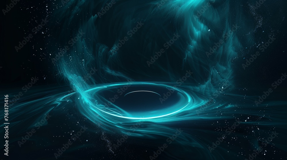 Fototapeta premium Cosmic abstract background. Blur glow. Galaxy portal.