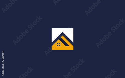 letter f with house logo icon design vector design template inspiration