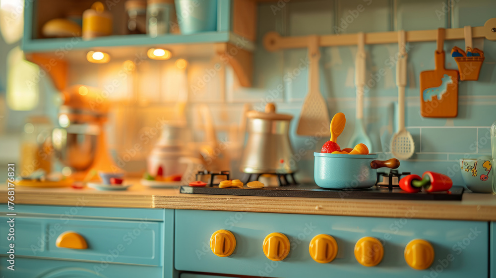 A modern, well-equipped kitchen interior. A modern, well-equipped kitchen interior.