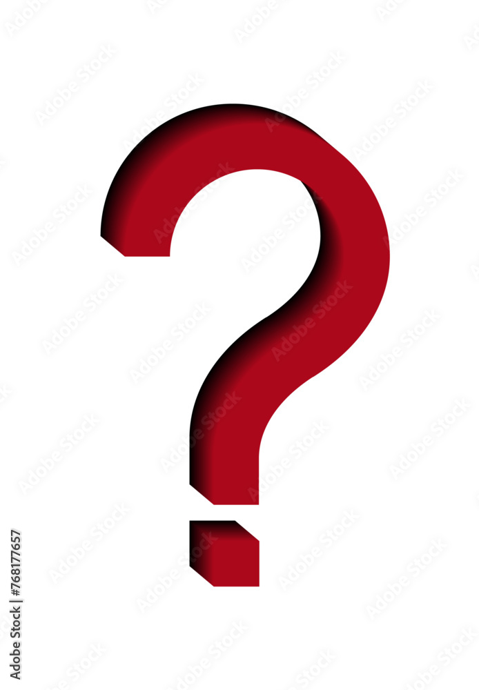 Large red 3d Question mark isolated on white background. Solve problem concept. Creative Asking sign. Solution flyer. Why. Q and A. Infographic symbol icon. FAQ. Vector design element for educational Large red 3d Question mark isolated on white background. Solve problem concept. Creative Asking sign. Solution flyer. Why. Q and A. Infographic symbol icon. FAQ. Vector design element for educational