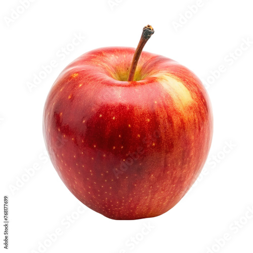 Ripe red apple. isolated on transparent background.