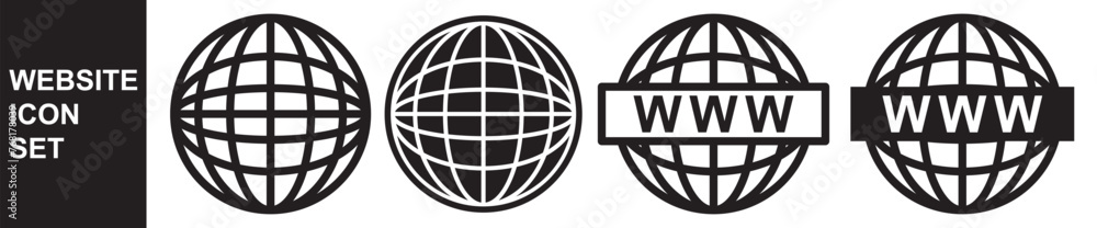 World icon. Website set icon vector. 11:11 World icon. Website set icon vector. 11:11