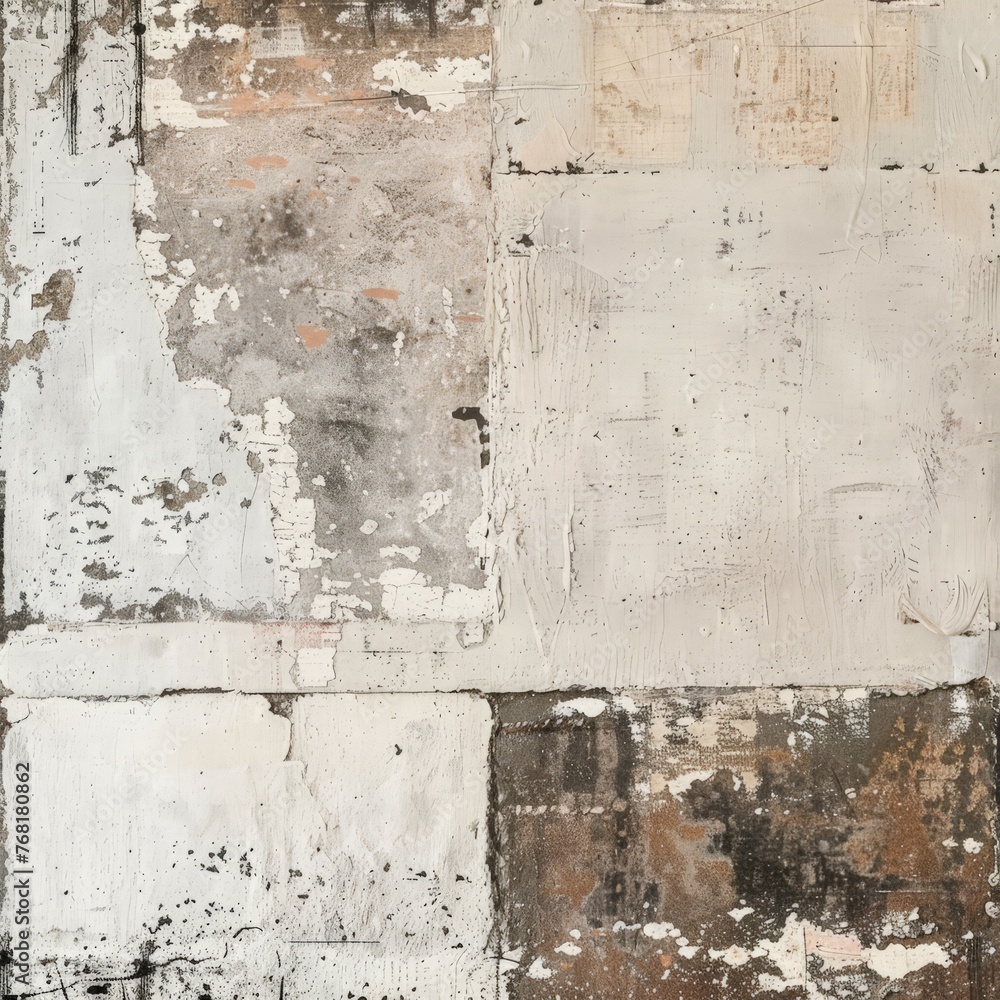 Obraz premium Weathered Wall With Peeling Paint