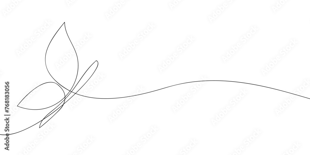 custom made wallpaper toronto digitalA single line drawing of a butterfly. Continuous line butterfly icon. One line icon. Vector illustration
