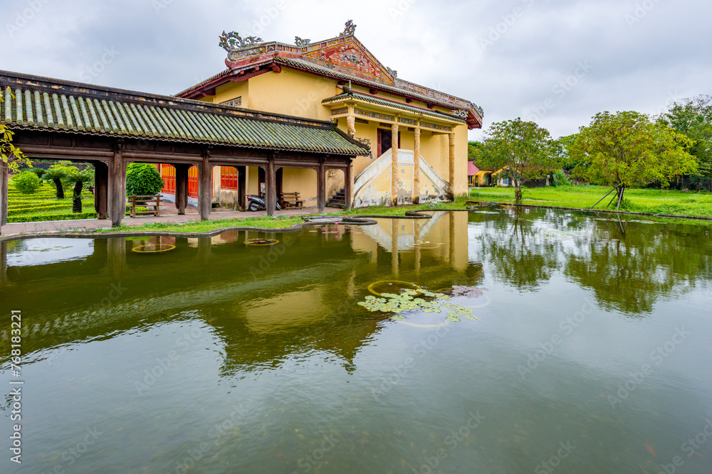 Hue - Vietnam. December 08, 2015. Imperial Enclosure Top choice historic site in Hue, Vietnam.