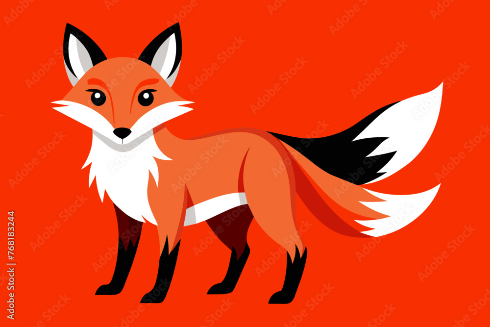 Obraz premium Vector design of a Fox