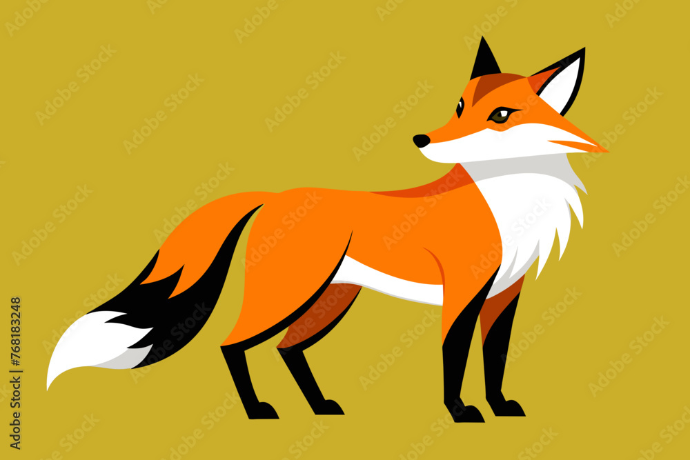 Obraz premium Vector design of a Fox