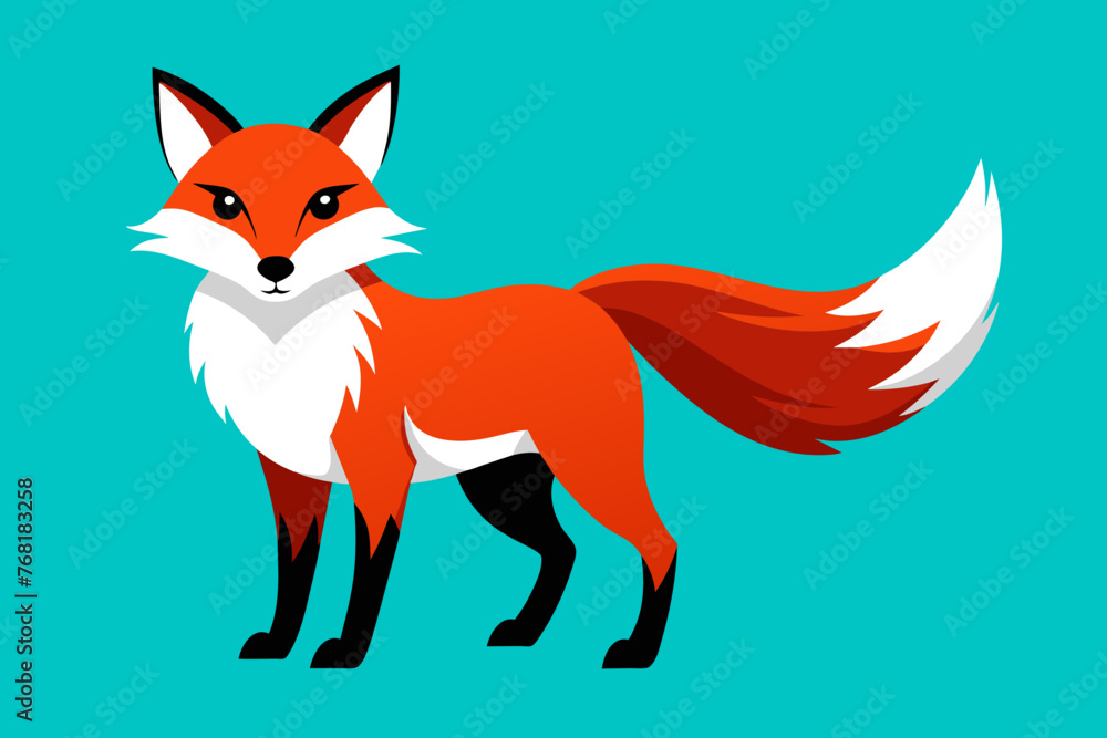 Obraz premium Vector design of a Fox