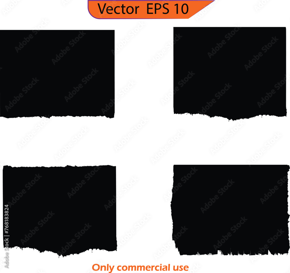 Torn paper frames with jagged edges. Paper different scraps set ripped page piece. Torn note paper page. Ripped note notebook grainy paper strips stuck. Torn paper frames with jagged edges. Paper different scraps set ripped page piece. Torn note paper page. Ripped note notebook grainy paper strips stuck.