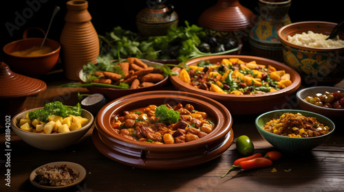 Lush Vibrancy and Gastronomic Delights in Traditional Algerian (DZ) Cuisine