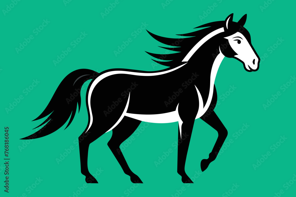 Obraz premium Vector Design of a horse 