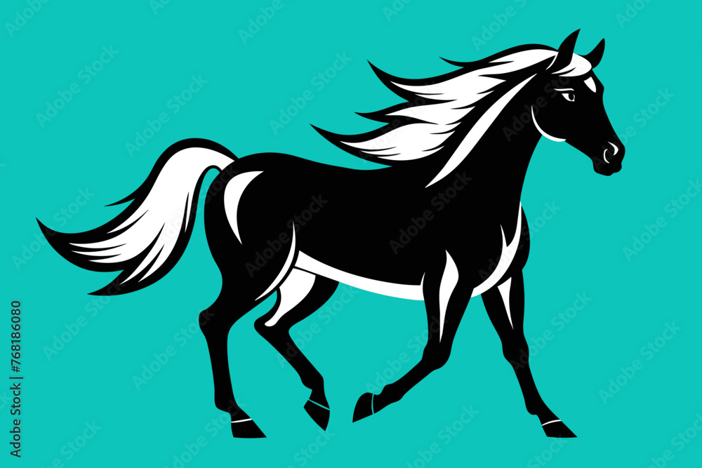 Obraz premium Vector Design of a horse 