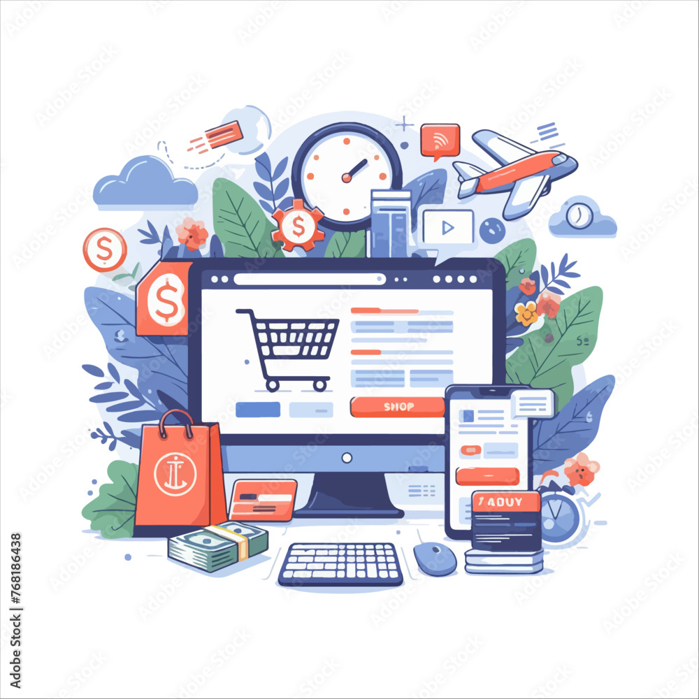 Vector Seo plan programming design matting your business idea Vector Seo plan programming design matting your business idea