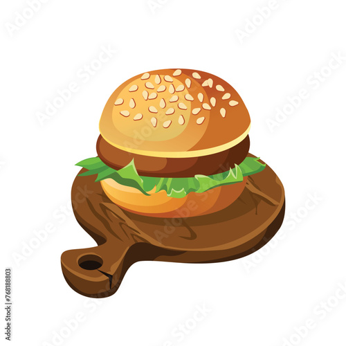 hamburger presentation
