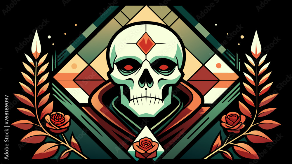 Memento Mori: Dangerous Skull Design T-Shirt Memento Mori: Dangerous Skull Design T-Shirt