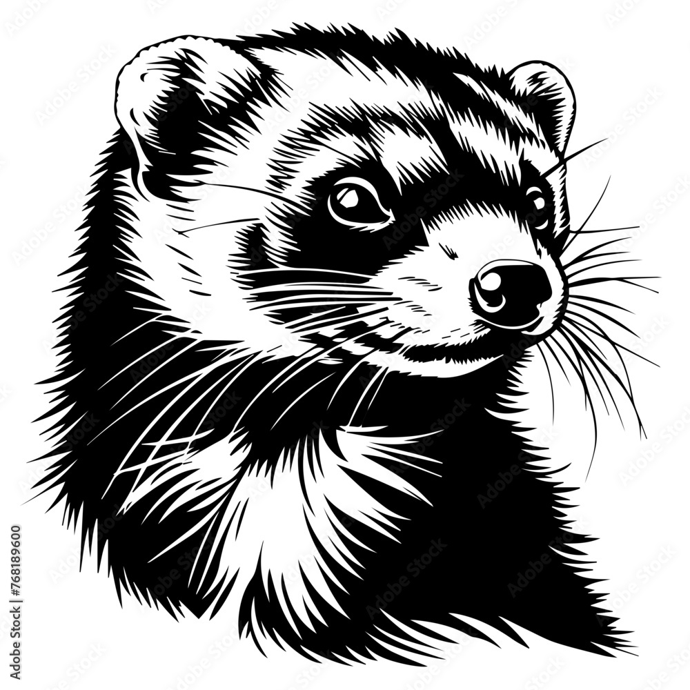 Black Ferret Illustration Vector Art
Black Ferret Illustration Vector Art