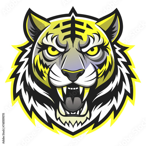 Roaring Style: Angry Tiger Face T-Shirt Designs