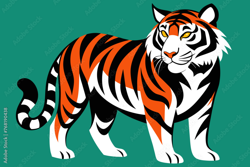 Obraz premium Vector Design of a tiger 