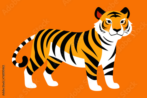 Fototapeta Naklejka Na Ścianę i Meble -  Vector Design of a  tiger 