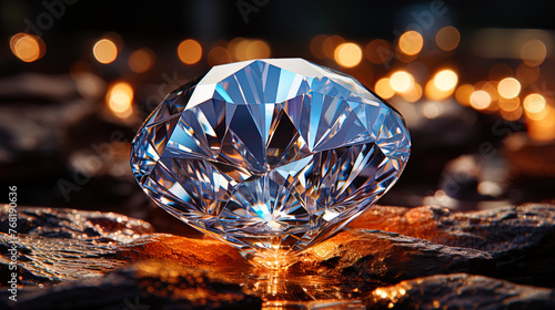 A flickering diamond  like a magical light  captivating with its light and b
