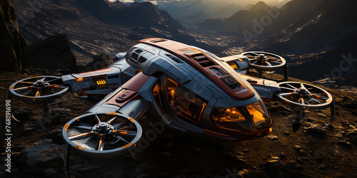 A piloted drone that goes to dangerous missions on the edge of the galaxy, like a harbinger o