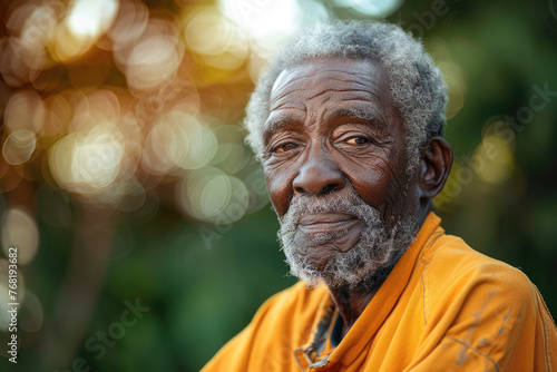 Senior African American black man