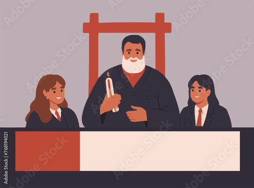 Reflecting on Resurrection and Harmony. A Vector Flat Illustration Theme for Good Friday.