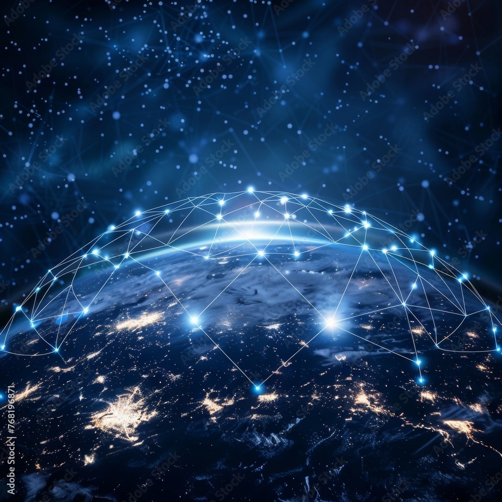 Global Network Connectivity Concept Global Network Connectivity Concept