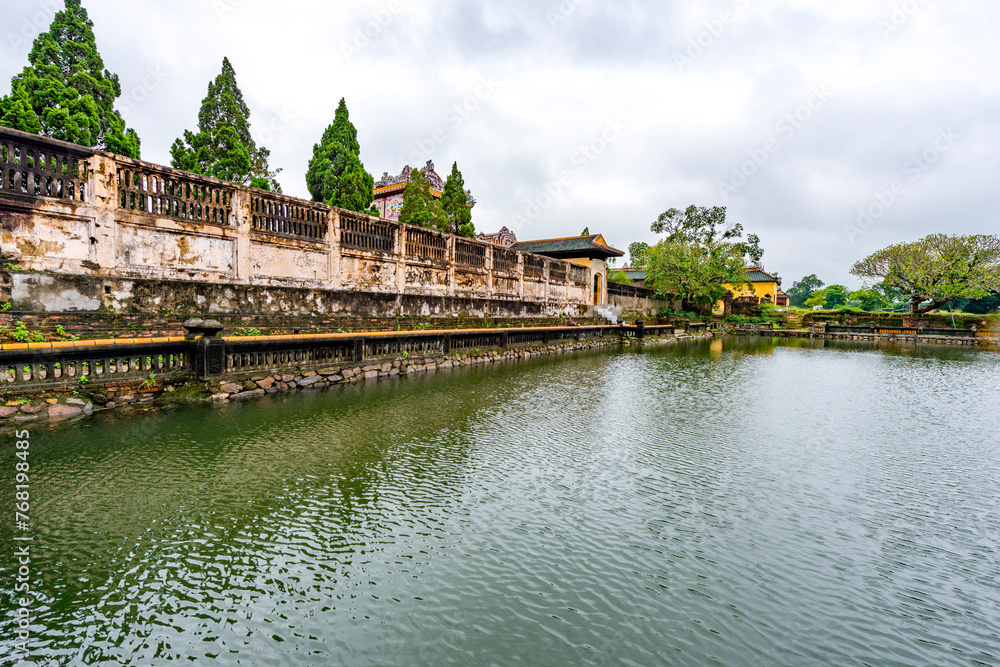Hue - Vietnam. December 08, 2015. Imperial Enclosure Top choice historic site in Hue, Vietnam. Hue - Vietnam. December 08, 2015. Imperial Enclosure Top choice historic site in Hue, Vietnam.