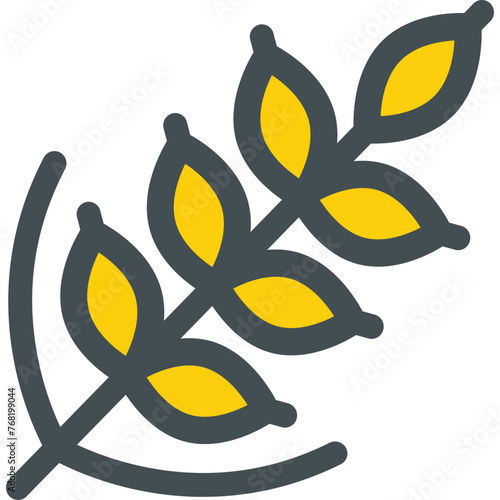 Fresh vegetables with excellent fruits icon pack