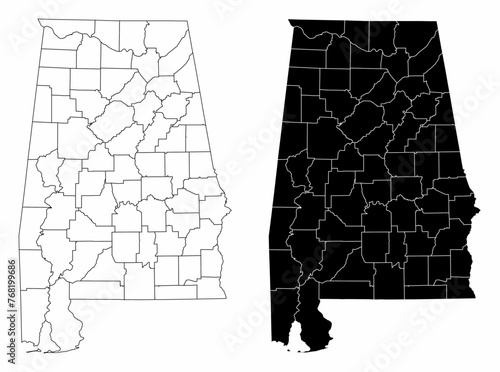 Alabama administrative maps