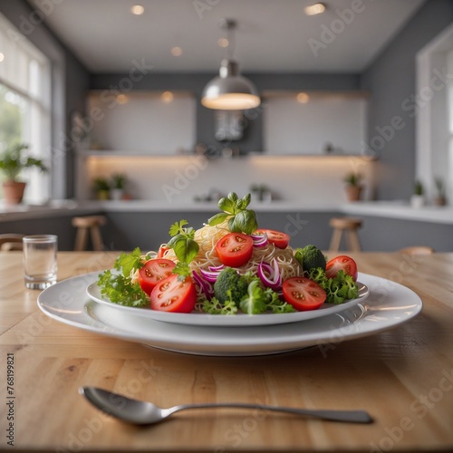 Wallpaper Mural Gesundes Essen. Generative AI Technologie Torontodigital.ca