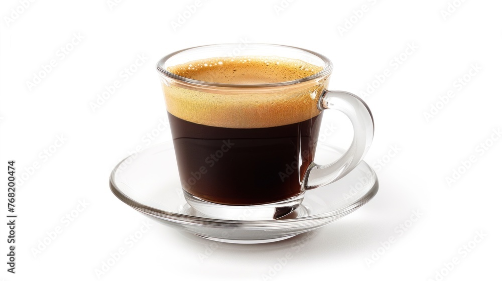 black coffee glass white background black coffee glass white background