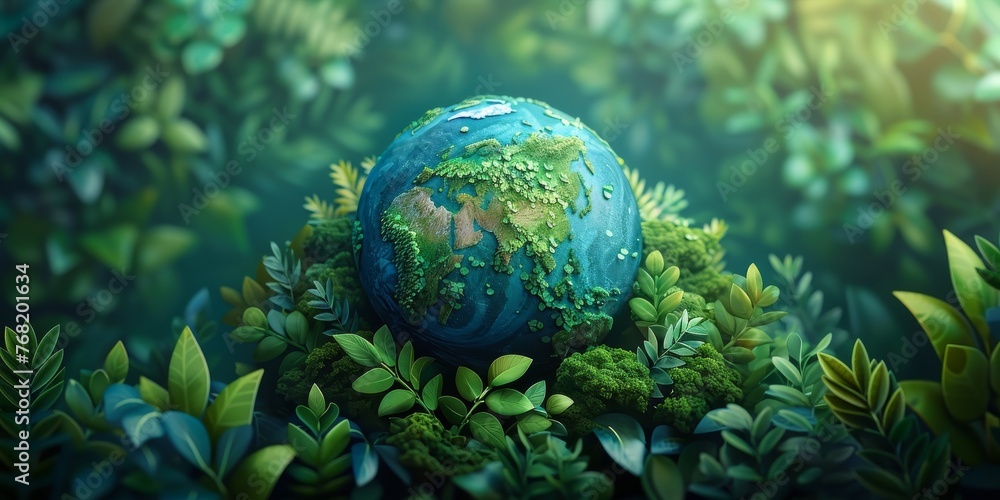illustration concept of how to rescue our earth. project --ar 2:1 --stylize 750 Job ID: fbfa71e3-5f97-49e2-b14b-b9dc35df83bb - obrazy, fototapety, plakaty 