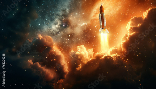 Website Speed Visualized: Rocket Soaring Upwards 