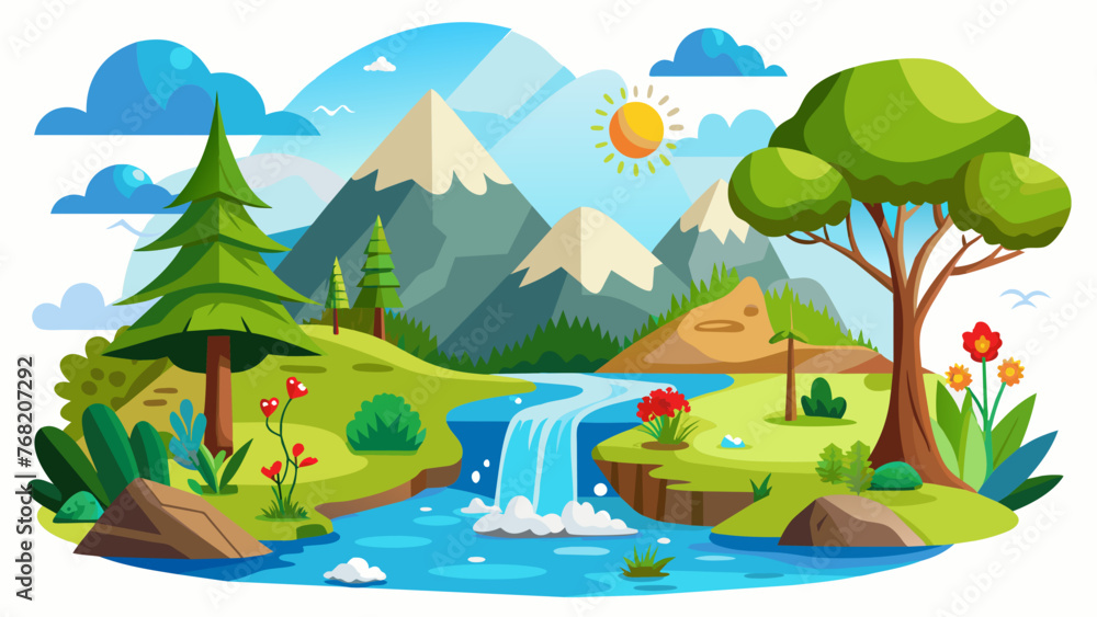 Obraz premium natural scenery and svg file