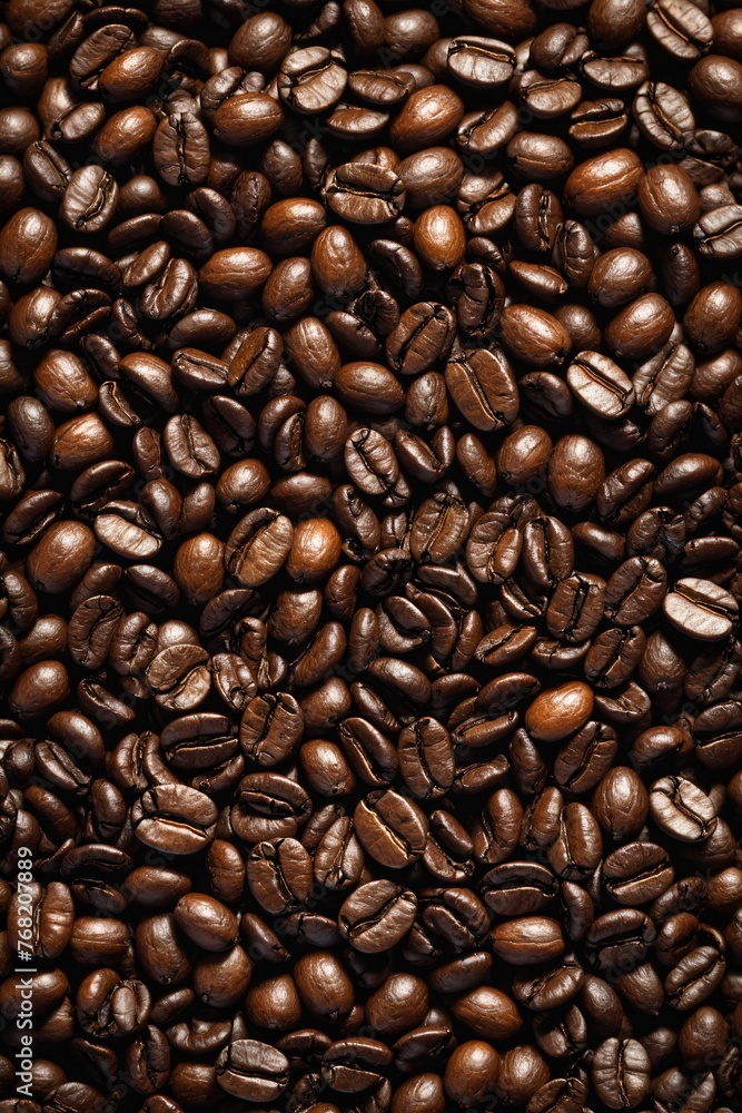 Fototapeta premium Texture of coffee beans
