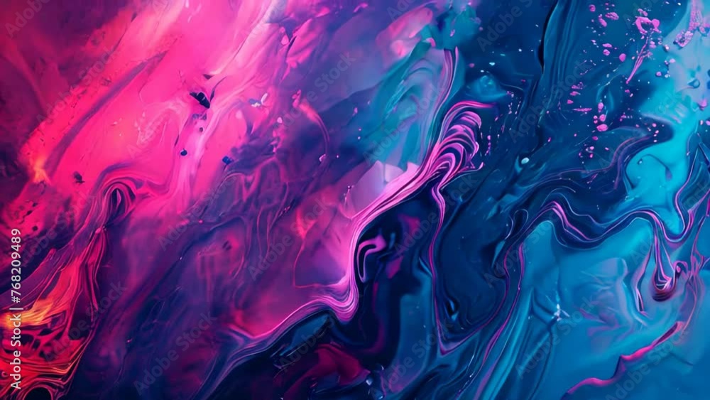 Abstract background of acrylic paint in blue, pink and purple tones. Abstract background of acrylic paint in blue, pink and purple tones.