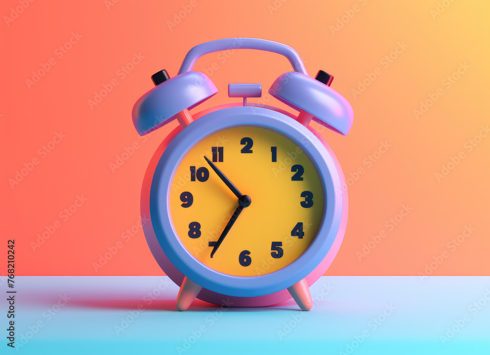 3d colourful alarm clock isolated on multicolor background. Alert for sleep and wake up time, business planning ,events, reminder and timetable in background. 3d colourful alarm clock isolated on multicolor background. Alert for sleep and wake up time, business planning ,events, reminder and timetable in background.