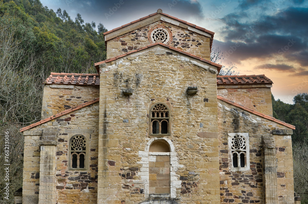 San Miguel de Lillo church, Oviedo, Asturias, Spain